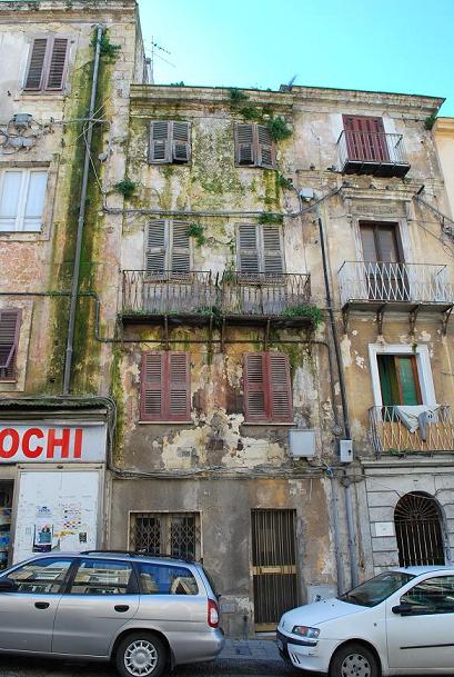 Typical narrow street in Sassari